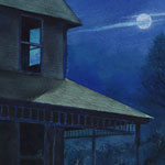 Moon with House and Porch